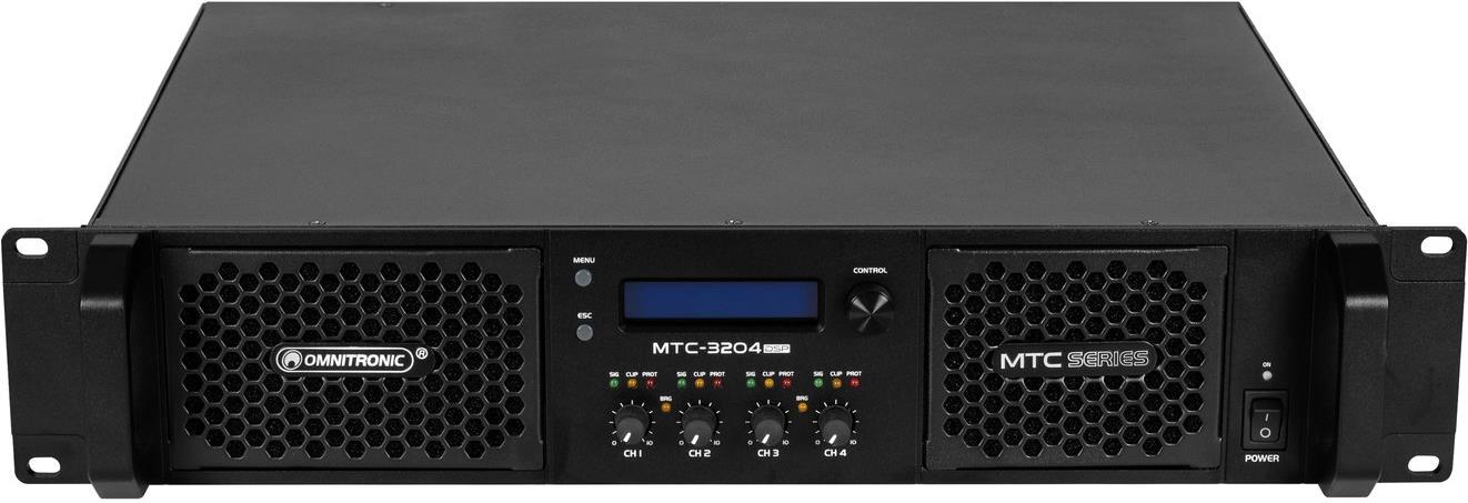 OMNITRONIC MTC-3204DSP 4-channel power amplifier with DSP (10452431)
