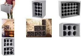 EDA Bottle Rack for 24 Bottles Grey | Model: 010714
