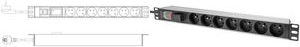 DIGITUS Socket Strip with Aluminum Profile, Surge Protection and Switch, 7-way CEE 7/5