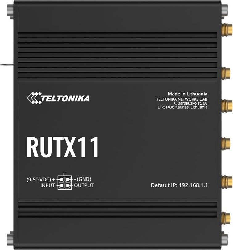 Teltonika RUTX11 - Wireless Router - WWAN 4-Port Switch - RUTX11240000