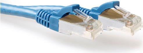 ACT Blue 15 m S/FTP CAT6A Patch Cable - Snagless with RJ45 Connectors (FB6615)