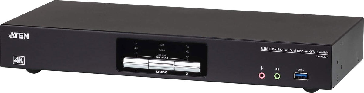 ATEN CS1942DPA KVMP Switch Dual-Display, DisplayPort, USB 3.0, 8K