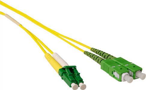 ACT 5 m LSZH Singlemode Fiber Patch Cable Duplex with LC/APC8 and SC/APC8 Connectors