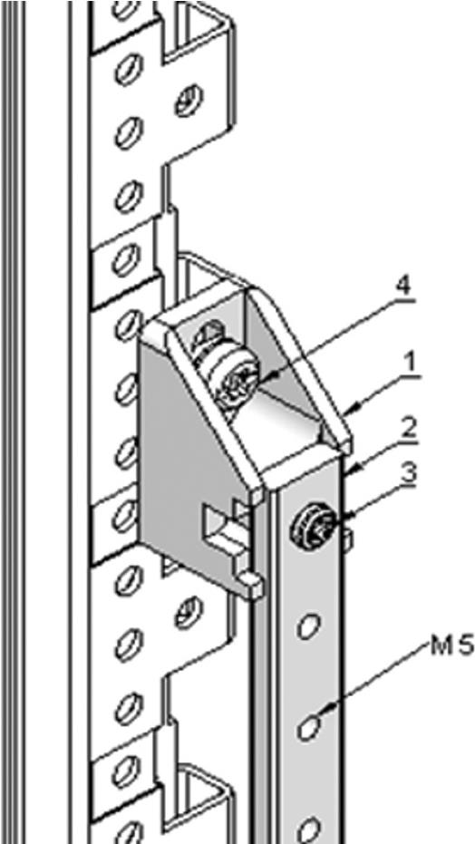 SCHROFF Earthing Bar M5 440 mm-20 PTS (19") - Grounding Solution for 19-Inch Racks 440MM-20