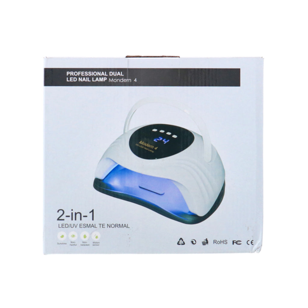 Modern 4 Professional 2-in-1 UV-LED Nail Lamp - 120W with Timer