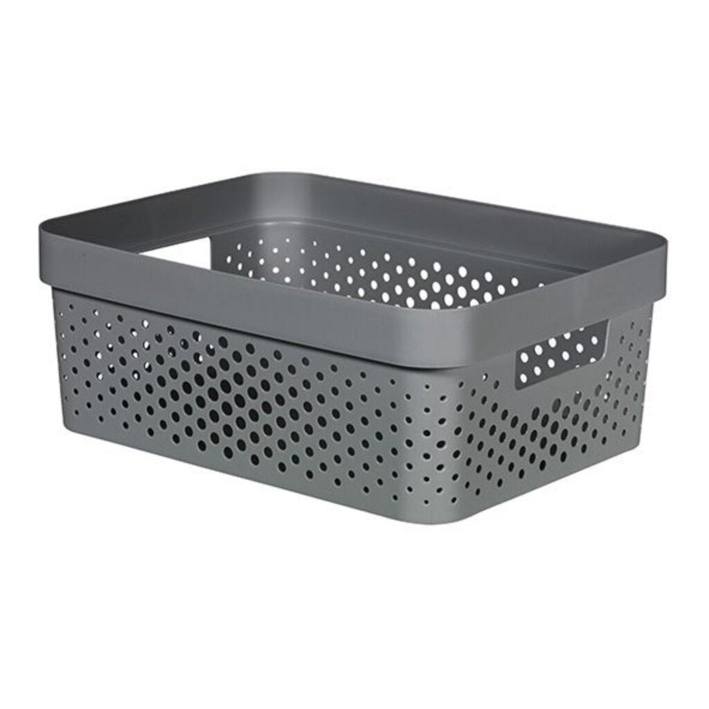Curver Infinity Dots Storage Box 11 L Anthracite