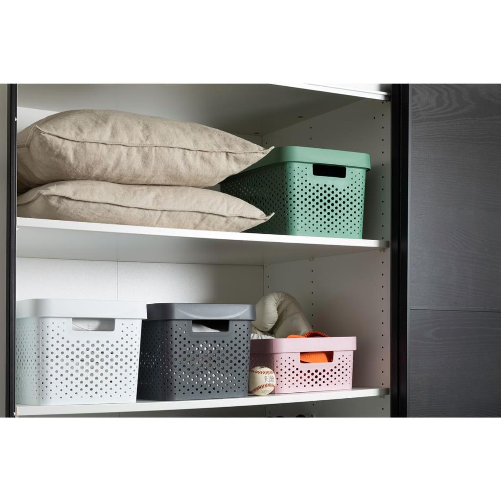 Curver Infinity Dots Storage Box 11 L Anthracite