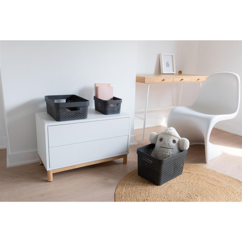 Curver Infinity Dots Storage Box 11 L Anthracite