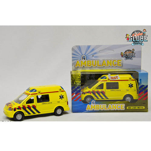 Kids Globe Pull Back Ambulance With Sound