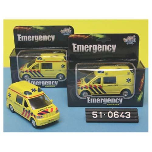 Kids Globe Pull Back Ambulance With Sound