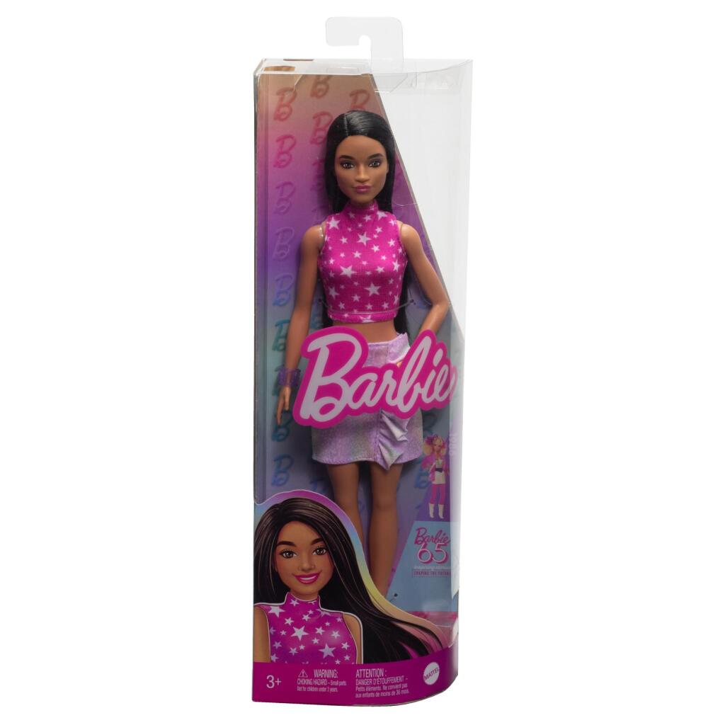Barbie → Fashionista Doll → Pink Sweater → Ages 3+