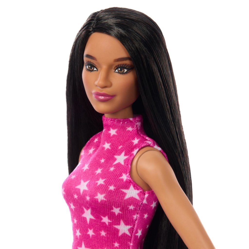 Barbie → Fashionista Doll → Pink Sweater → Ages 3+