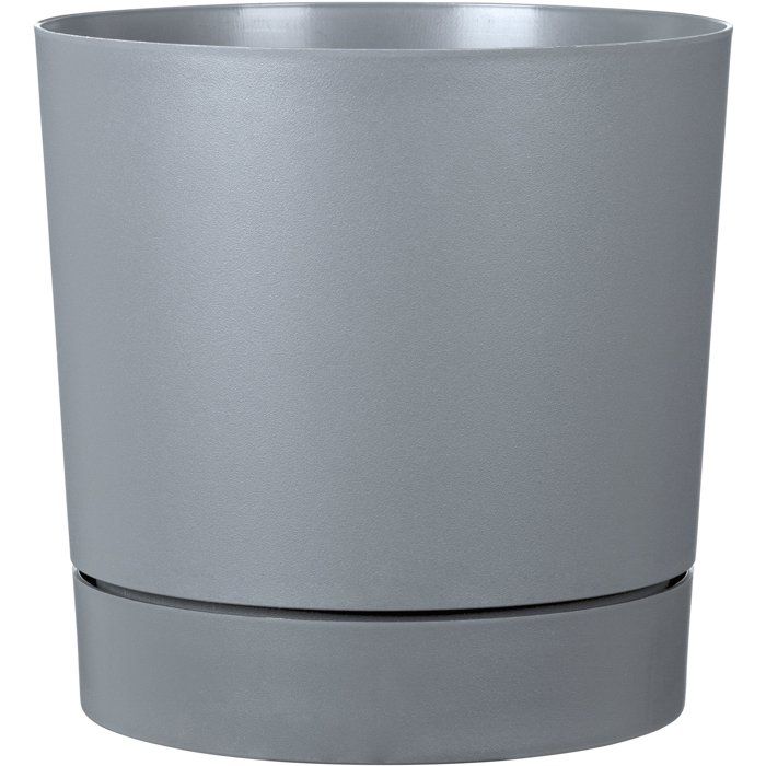 GARDEN ID Round Flower Pot - Plano - Ø 39 cm - 32 L - H 38 cm - Pure Grey
