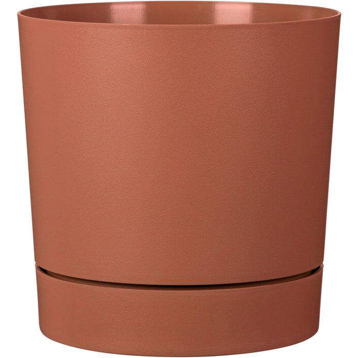 GARDEN ID Round Flower Pot with Reservoir - Plano - Ø 39 cm - 32 L - H 38 cm - Siena