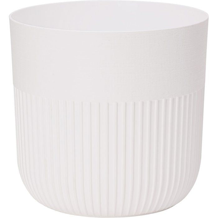 GARDEN ID Round Flower Pot - Luca Grande - Ø 30 cm - 17 L - H 30 cm - White
