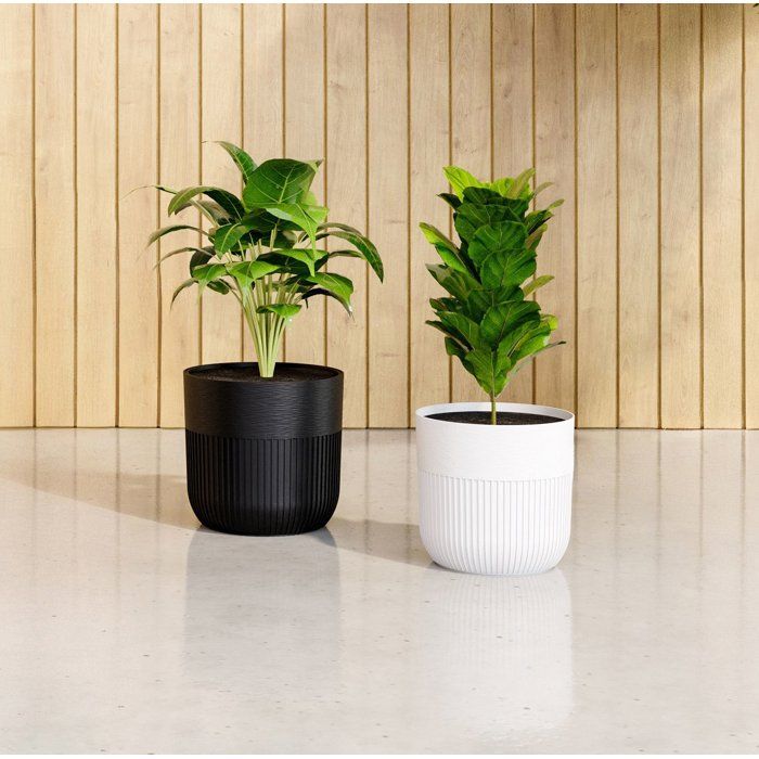 GARDEN ID Round Flower Pot - Luca Grande - Ø 30 cm - 17 L - H 30 cm - White