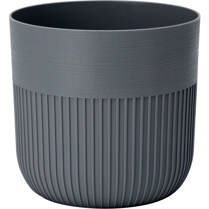 GARDEN ID Round Flower Pot - Luca Grande - Ø 30 cm - 17 L - H 30 cm - Anthracite