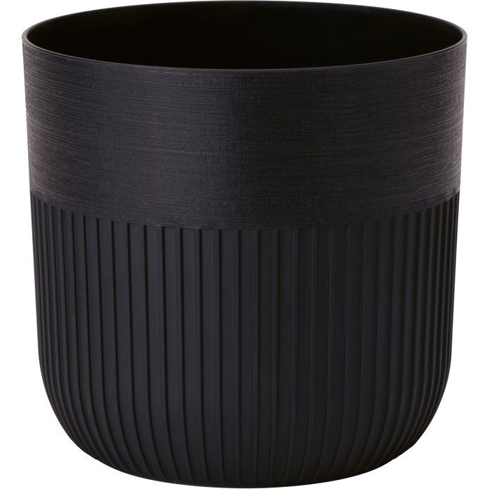 GARDEN ID Round Flower Pot - Luca Grande - Ø 30 cm - 17 L - H 30 cm - Black