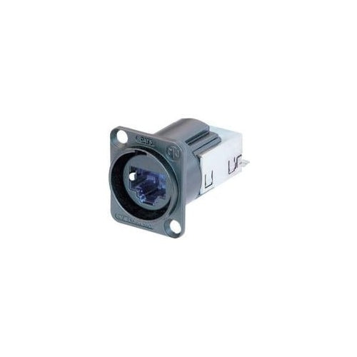 Neutrik EtherCon® RJ45 CAT6 Einbaubuchsen Buchse, Einbau Pole: 8P8C NE8FDY-C6-B Schwarz NE8FDY-C6-B 1 St. (NE8FDY-C6-B) afbeelding 1