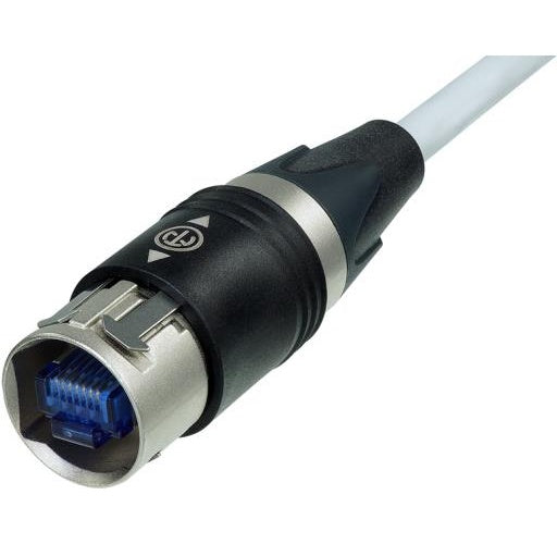 Neutrik etherCON CAT6 3 m - RJ-45 - RJ-45 - Männlich/männlich - Cat6 - S/FTP (S-STP) - Grau (NKE6S-3) afbeelding 1