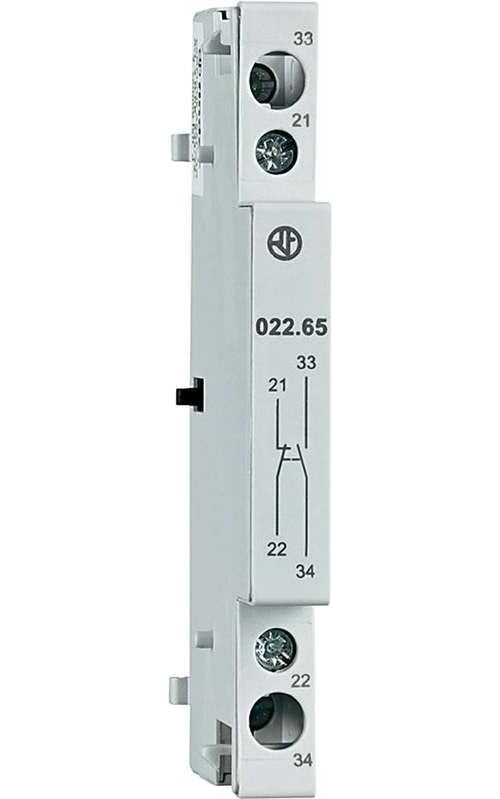 Finder | Auxiliary Switch 022.65 1NO 1NC - For Timers And Relays | Electrical Accessory afbeelding 1