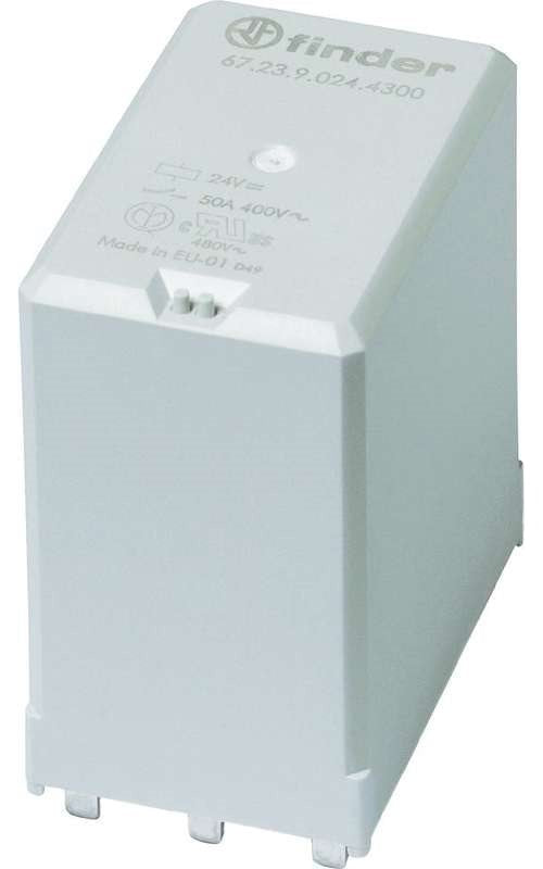 Finder Printrelais 24 V/DC 50 A 3 Schließer 67.23.9.024.4300 1 St. (67.23.9.024.4300) afbeelding 1
