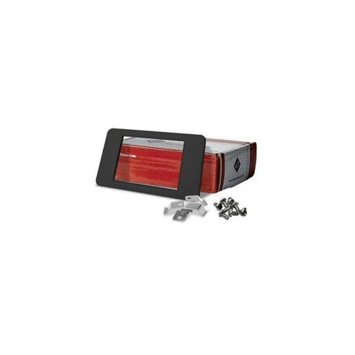 8,1cm (3.2") LCD Display Blende 4DBEZEL-32-B (schwarz) weißer Einbaurahmen aus Kunststoff - Keine Bohrungen erforderlich - Montageeinsätze aus Messing für eine sichere Befestigung - Über die Federkontakte wird der Einbaurahmen an der Tafel afbeelding 1
