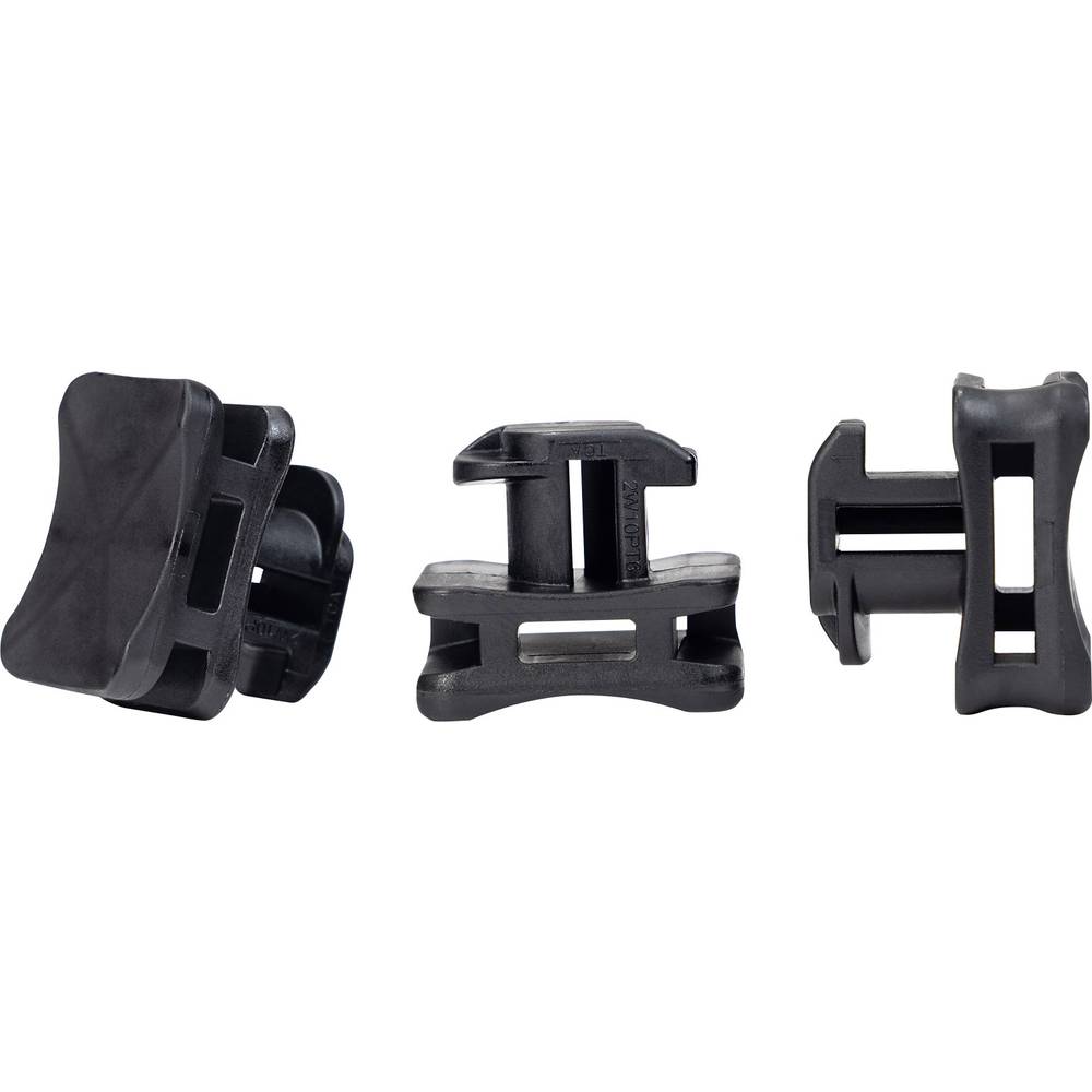 HellermannTyton ACFM7W10PT5.3 Cable Tie Base Profile Rail Black 25 pcs. (151-03246)