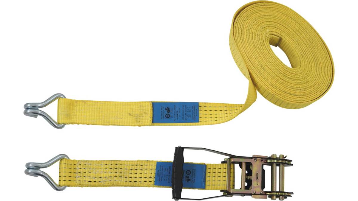 Petex 43193219 Two-Part Ratchet Strap, Tensile Strength LC 2500 daN, 8 m x 50 mm (43193219)
