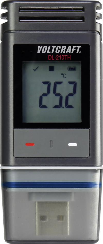 VOLTCRAFT Temperature and Humidity Data Logger DL-210TH -30 to +60 °C