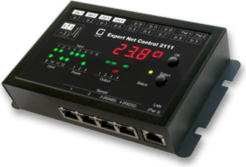 Gude Expert Net Control 2111-1 Monitoring System - 4 Relay Outputs - 12 Inputs