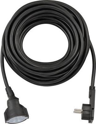 Brennenstuhl Power Supply Extension Cable - 10 m - Indoor - Black (1168980010) 2-pole