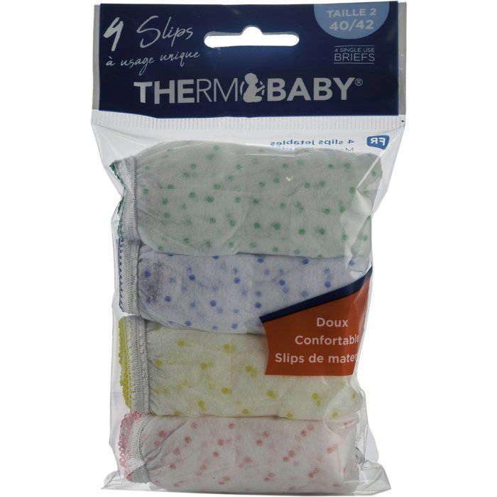 THERMOBABY Disposable Maternity Briefs - Pack of 4 - Size 2