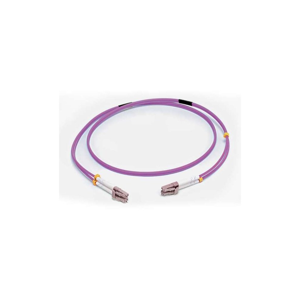 C2G 5.0 m LC/LC OM4 LSZH Fiber Patch Cable - Purple - Duplex - 50/125 Micrometer - OM4 (81752) 0mLC/LC