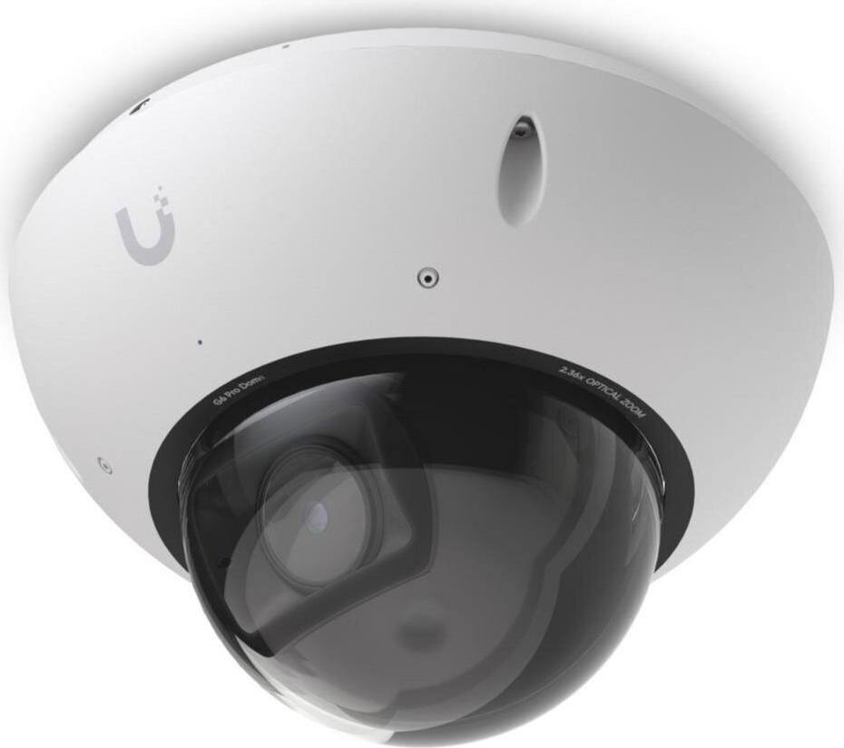 Ubiquiti UniFi 4MP Video G6-Pro-Dome Camera, 2.36x Zoom, Multi-TOPS AI, White (UVC-G6-PRO-DOME-W)