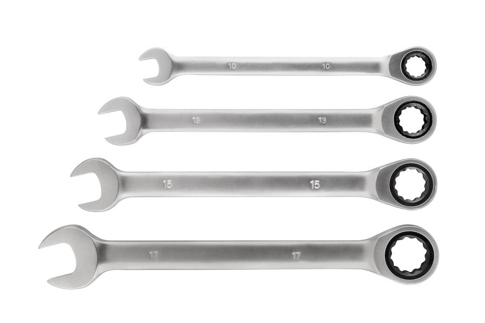 kwb Double Ratchet Ring Wrench Set 4pcs 10-17 mm - 460490 4-piece