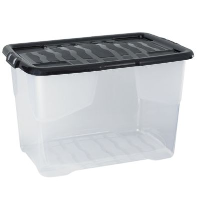 cep Curve Storage Box 65.0 L Crystal Clear 39.7 x 60.0 x 37.8 cm