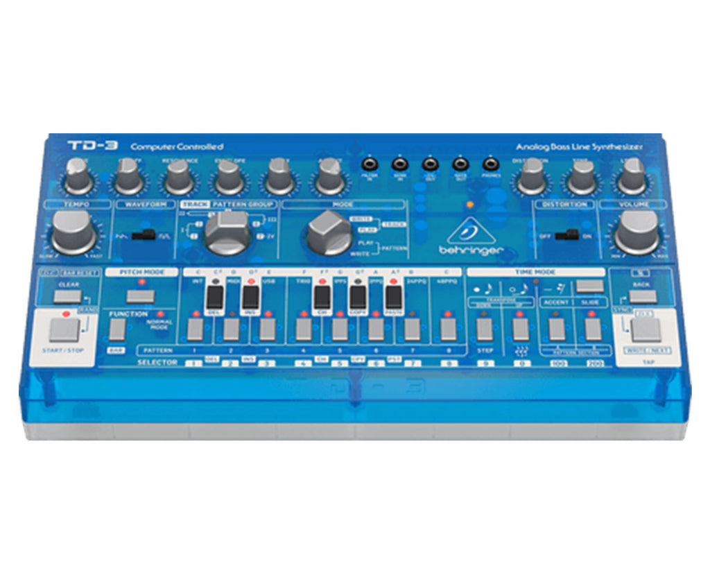 Behringer TD-3-BB Analog Bassline Synthesizer Blue Transparent