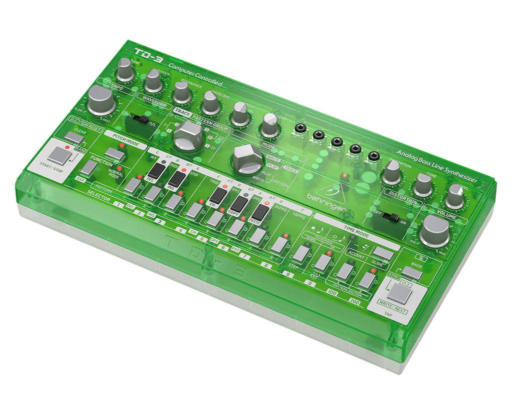 Behringer TD-3-LM Bassline Synthesizer - Green Transparent
