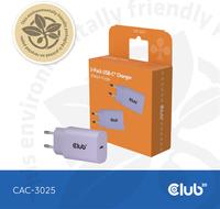 Club 3D Lifestyle USB-C Charger 30W 2pcs purple retail CAC-3025 30Watt