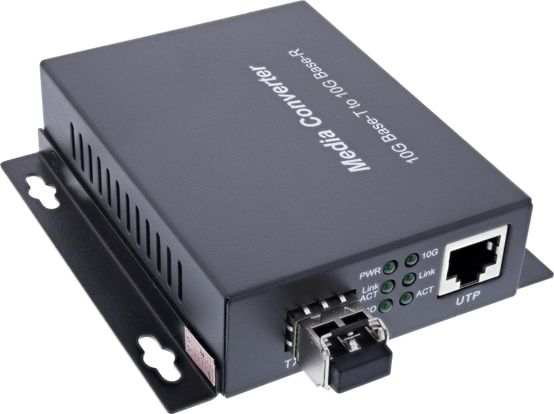 InLine Network Media Converter - 10Gb/s TP to SFP+ Fiber Optic - 66659E