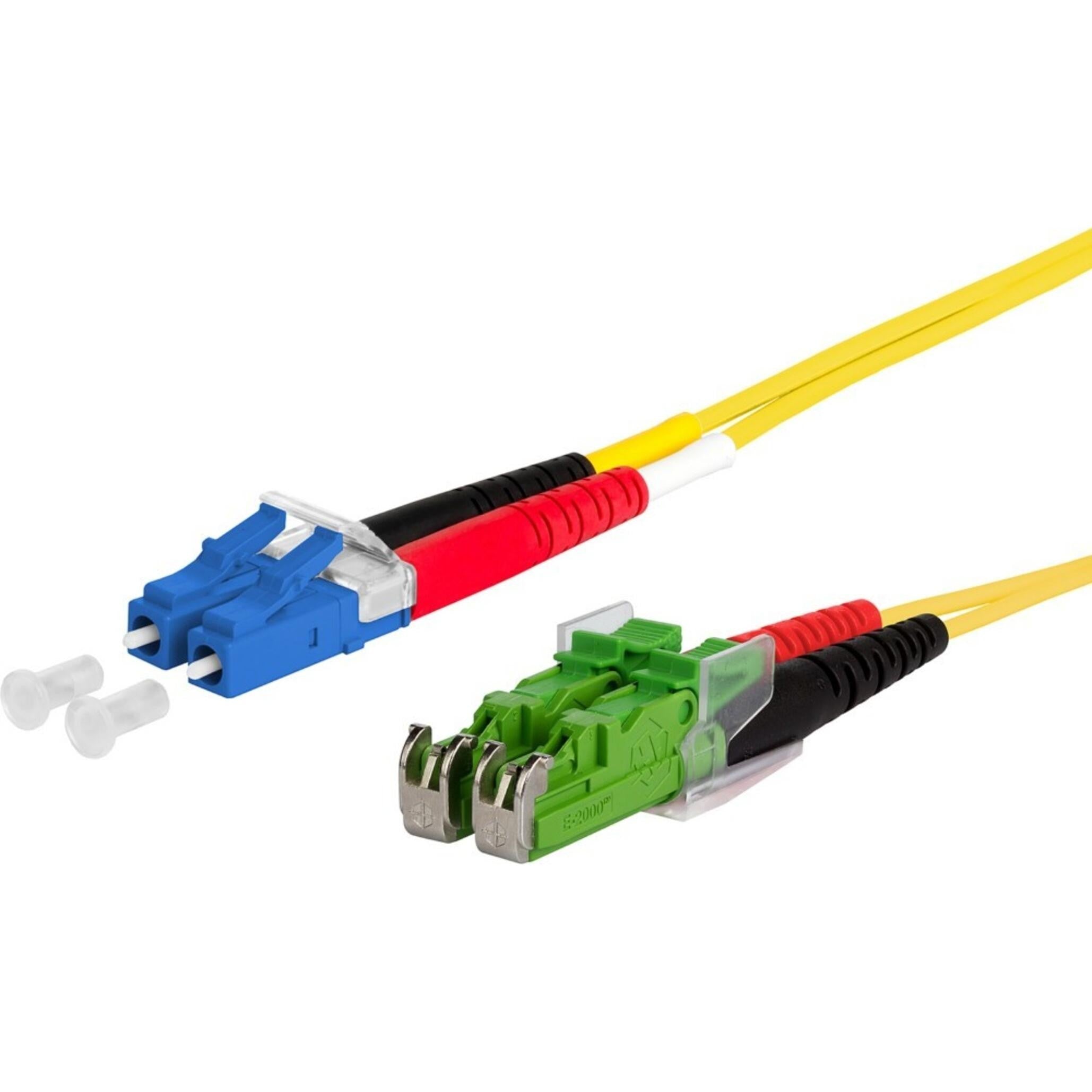 BTR 151P1JOMA20E OpDAT Patch Cable 2 m Single-Mode OS2 LC-D to 2xE2000 APC Einzelmodus-OS2-Faserlink