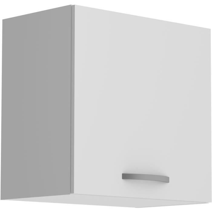 OSLO Wall Cabinet - 1 Door - White - W 60 x D 36 x H 58 cm 1-Door