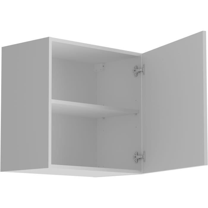 OSLO Wall Cabinet - 1 Door - White - W 60 x D 36 x H 58 cm 1-Door