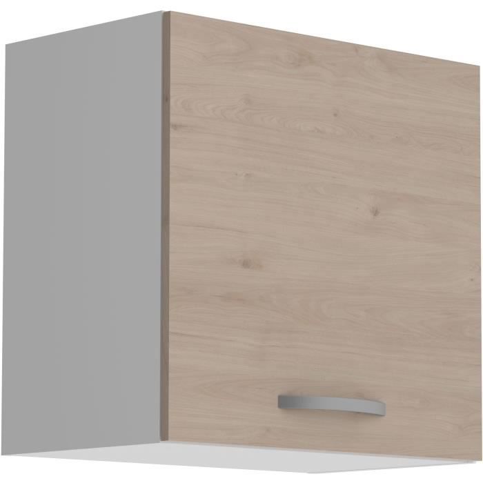 OSLO 1-Door Wall Cabinet - Jackson Oak Finish - W 60 x D 36 x H 58 cm