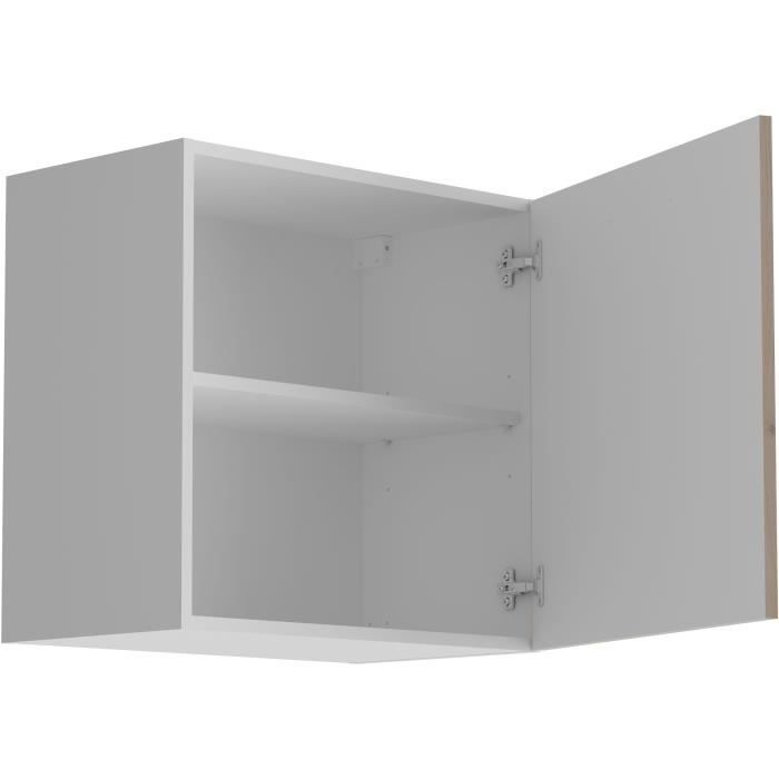 OSLO 1-Door Wall Cabinet - Jackson Oak Finish - W 60 x D 36 x H 58 cm