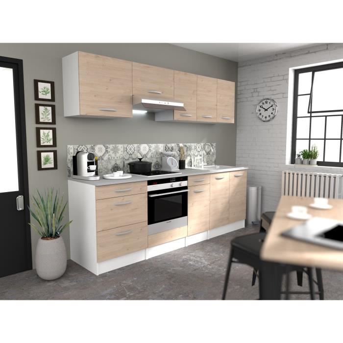 OSLO 1-Door Wall Cabinet - Jackson Oak Finish - W 60 x D 36 x H 35 cm
