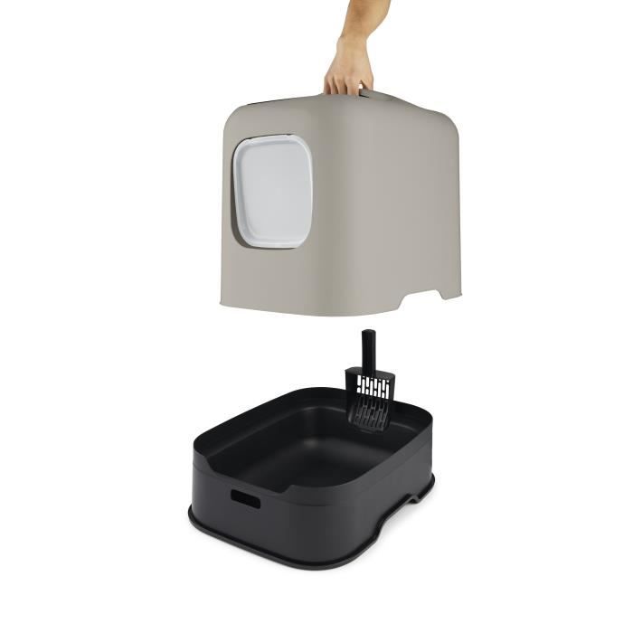 ROTHO Cat Toilet House 51 x 39 x 40 cm - Litter Box - Cappuccino