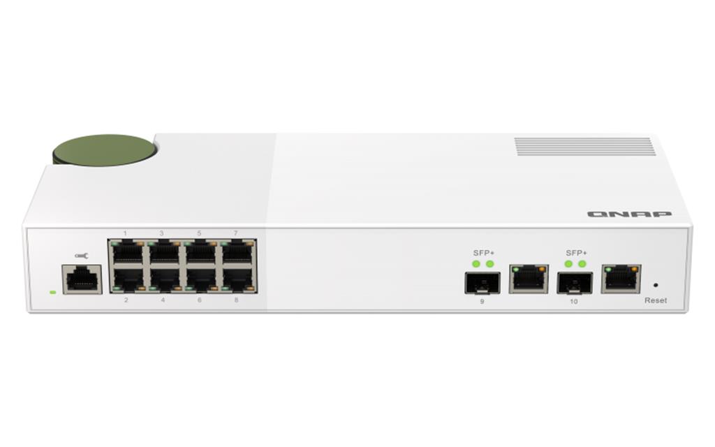 QNAP QSW-M2108-2C - Switch - managed - 2 x 10 Gigabit SFP+ + 8 x 2.5GBase-T - Desktop