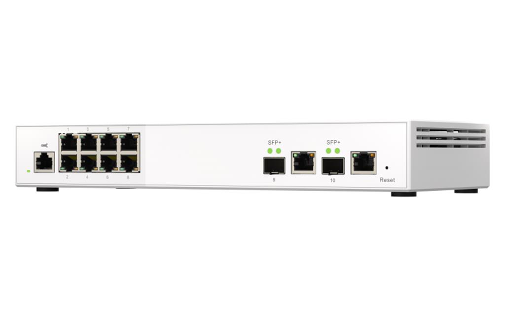 QNAP QSW-M2108-2C - Switch - managed - 2 x 10 Gigabit SFP+ + 8 x 2.5GBase-T - Desktop